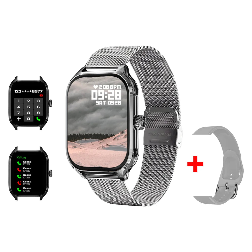 Novo H9 Promax Relógio Inteligente Dial para Atender Chamadas Rastreamento de Calorias Monitoramento de Oximetria de Frequência Cardíaca Bluetooth Smartwatch