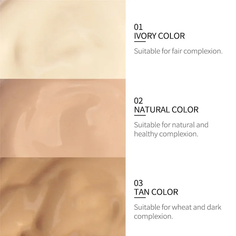 Base líquida Laikou hidratante de longa duração para o rosto Comestics Natural Make Up 30ml.