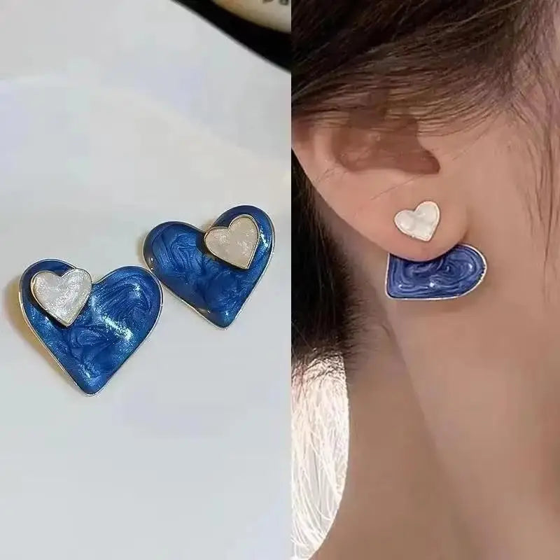 Brincos de flores verdes para moda feminina com folhas de zircônia de luxo.