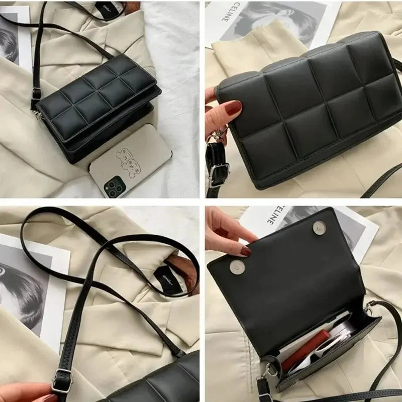 Bolsa feminina pequena elegante transversal