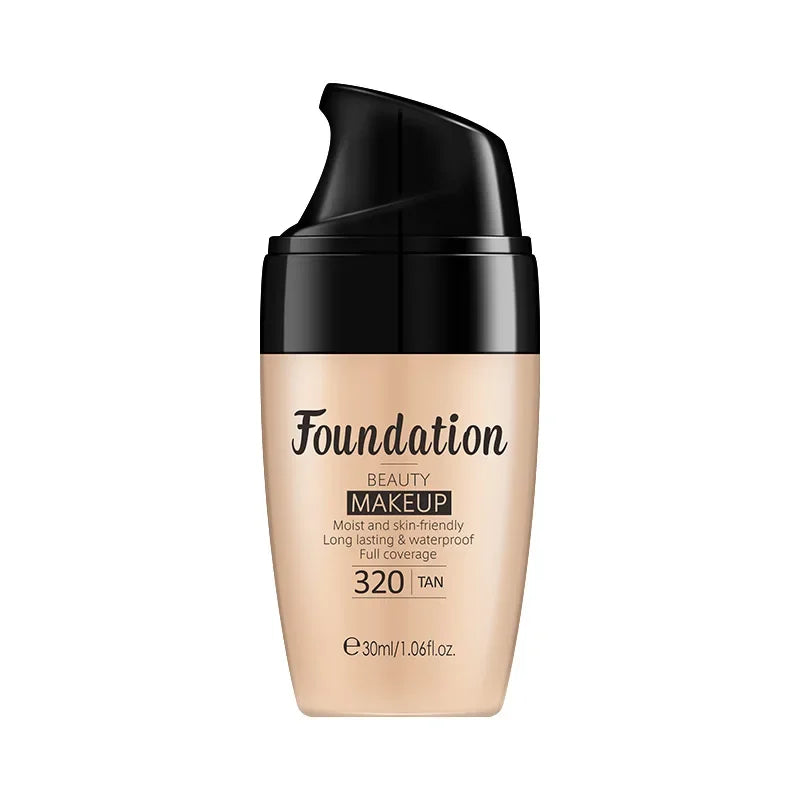 Base líquida Laikou hidratante de longa duração para o rosto Comestics Natural Make Up 30ml.