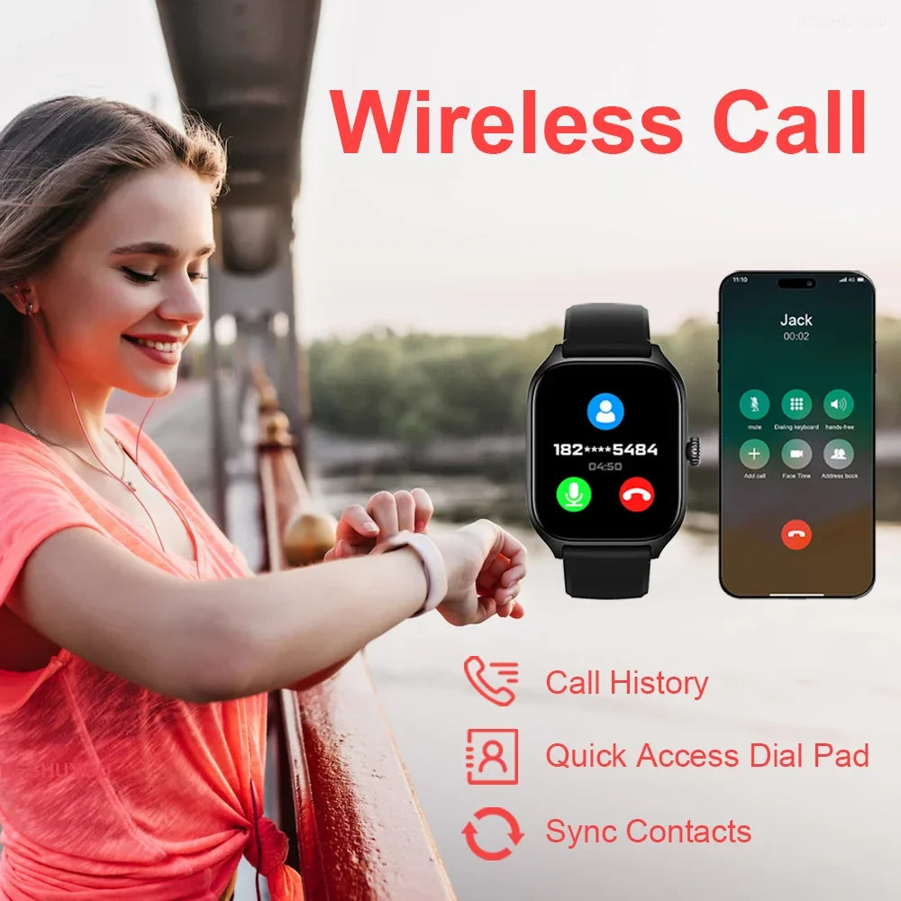 Novo H9 Promax Relógio Inteligente Dial para Atender Chamadas Rastreamento de Calorias Monitoramento de Oximetria de Frequência Cardíaca Bluetooth Smartwatch